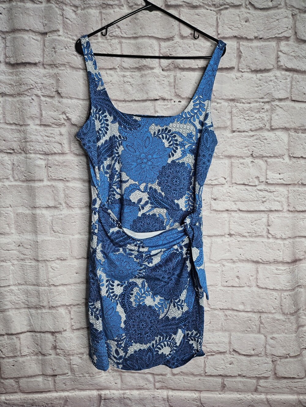 Ann Taylor Loft Size 14 Floral Dress Women's Blue